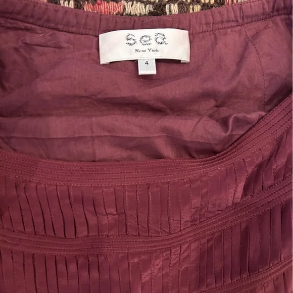 Sea NY Hemingway Micro-pleat Viscose Midi Skirt size 4 - Picture 4 of 5